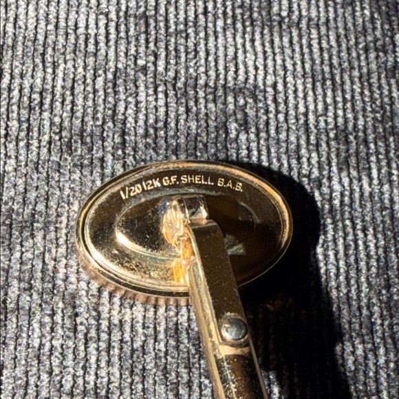 Gold-filled Monogrammed Cufflinks “R” - Picture 4 of 4